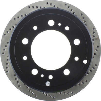 StopTech Sport Cross Drilled Brake Rotor; Rear Left