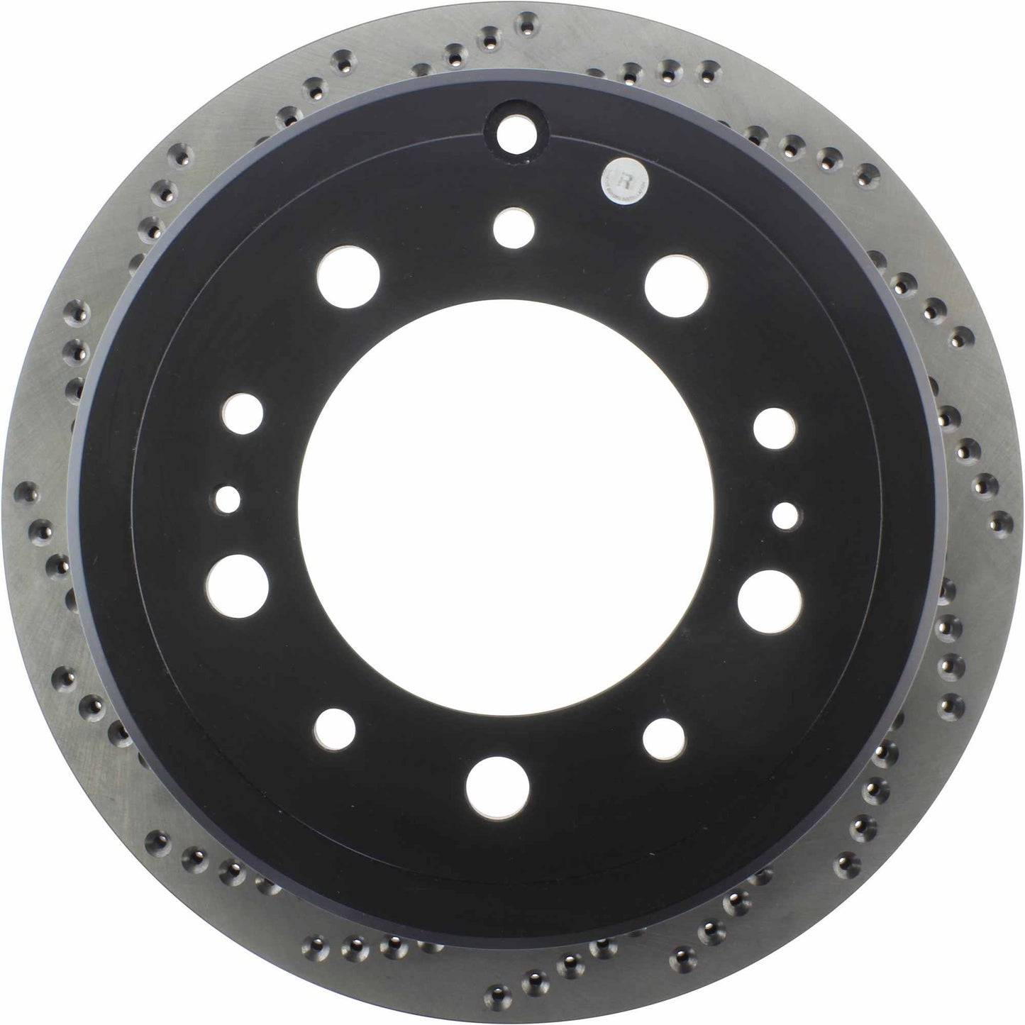 StopTech Sport Cross Drilled Brake Rotor; Rear Right