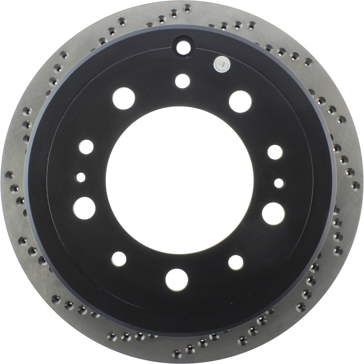 StopTech Sport Cross Drilled Brake Rotor; Rear Right