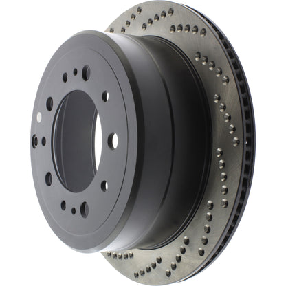 StopTech Sport Cross Drilled Brake Rotor; Rear Right