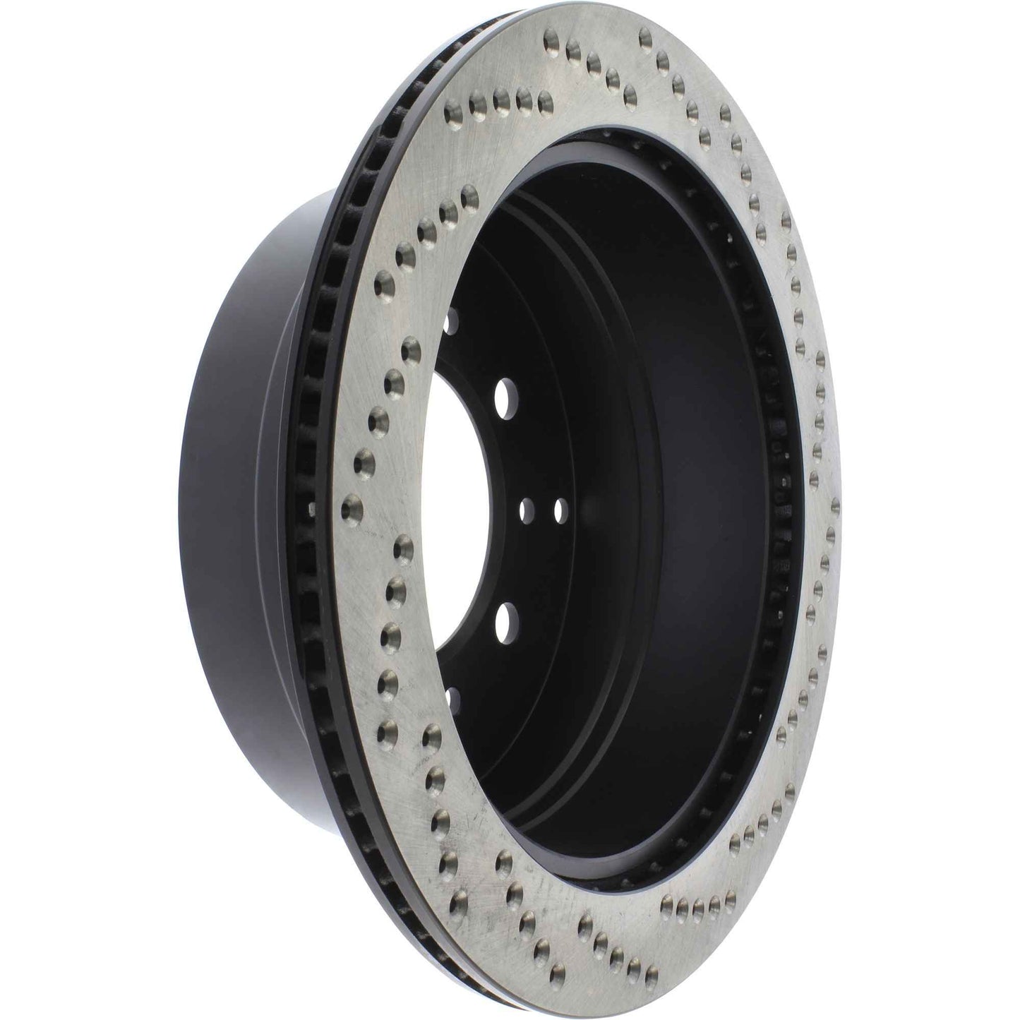 StopTech Sport Cross Drilled Brake Rotor; Rear Right