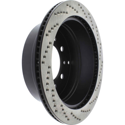 StopTech Sport Cross Drilled Brake Rotor; Rear Right