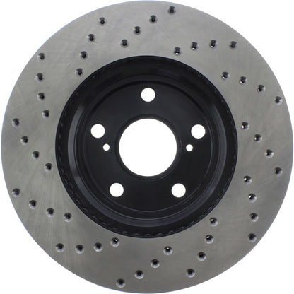 StopTech Sport Cryo Cross Drilled Brake Rotor; Front Left