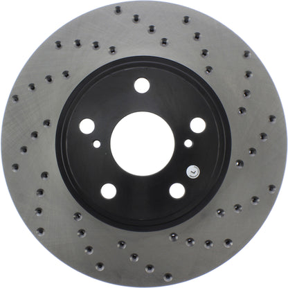 StopTech Sport Cryo Cross Drilled Brake Rotor; Front Left