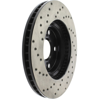 StopTech Sport Cryo Cross Drilled Brake Rotor; Front Left