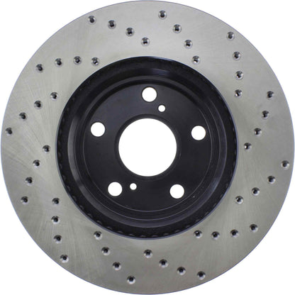 StopTech Sport Cryo Cross Drilled Brake Rotor; Front Right