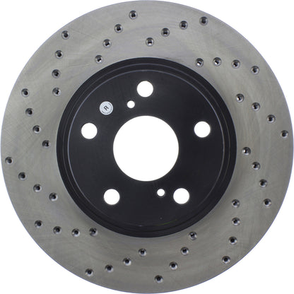 StopTech Sport Cryo Cross Drilled Brake Rotor; Front Right