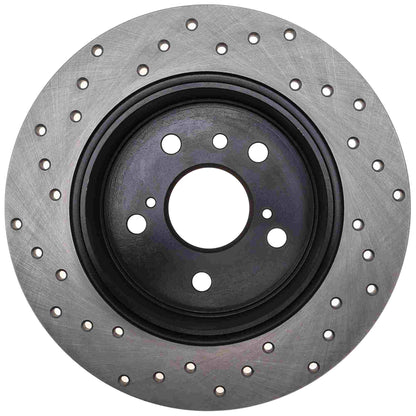 StopTech Sport Cryo Cross Drilled Brake Rotor; Rear Left