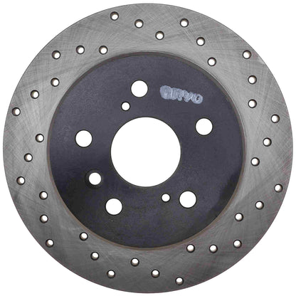 StopTech Sport Cryo Cross Drilled Brake Rotor; Rear Left