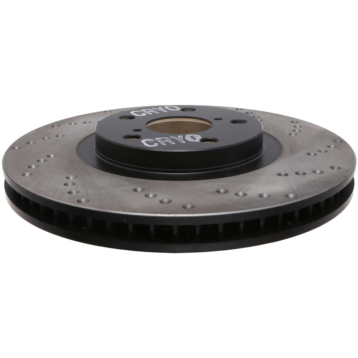 StopTech Sport Cryo Cross Drilled Brake Rotor; Front Left