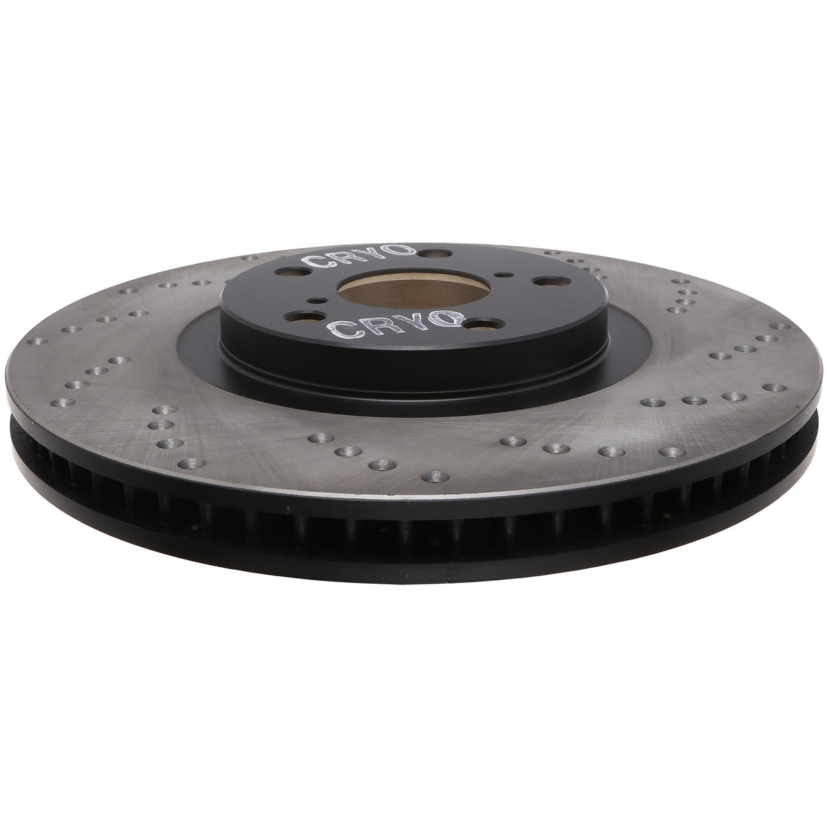 StopTech Sport Cryo Cross Drilled Brake Rotor; Front Left