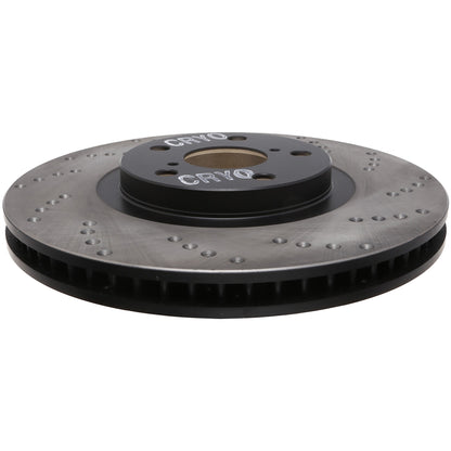 StopTech Sport Cryo Cross Drilled Brake Rotor; Front Left