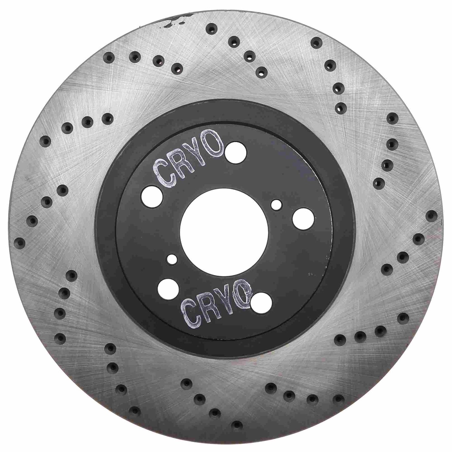 StopTech Sport Cryo Cross Drilled Brake Rotor; Front Left