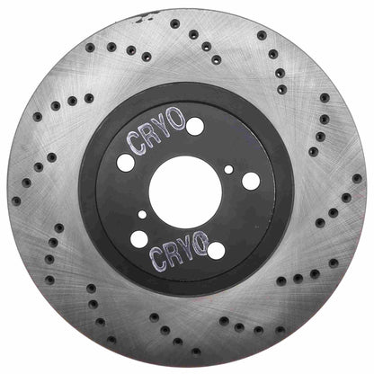 StopTech Sport Cryo Cross Drilled Brake Rotor; Front Left