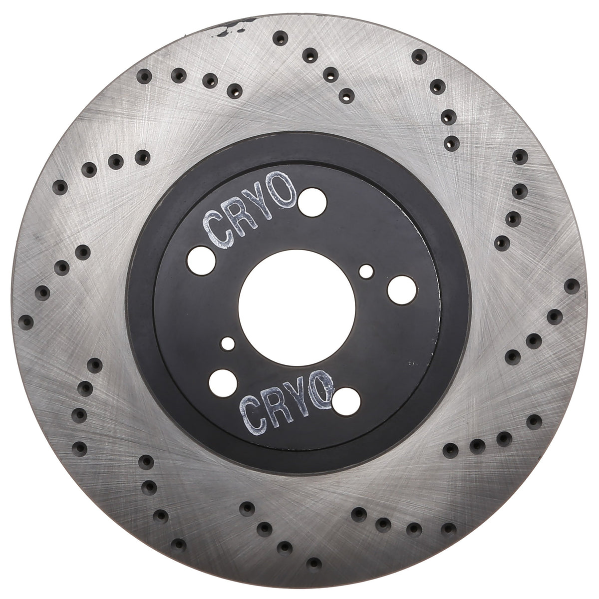 StopTech Sport Cryo Cross Drilled Brake Rotor; Front Left