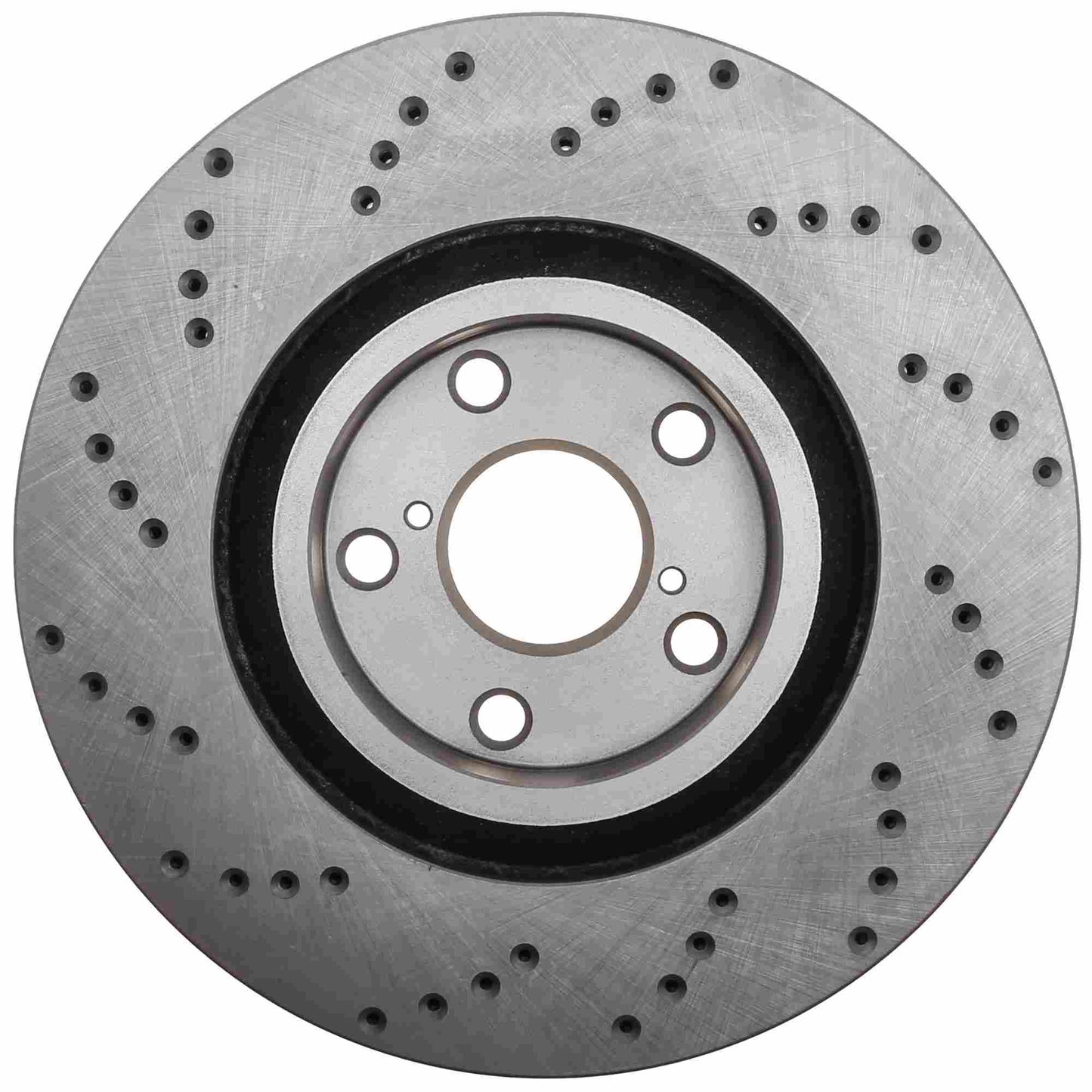 StopTech Sport Cross Drilled Brake Rotor; Front Left