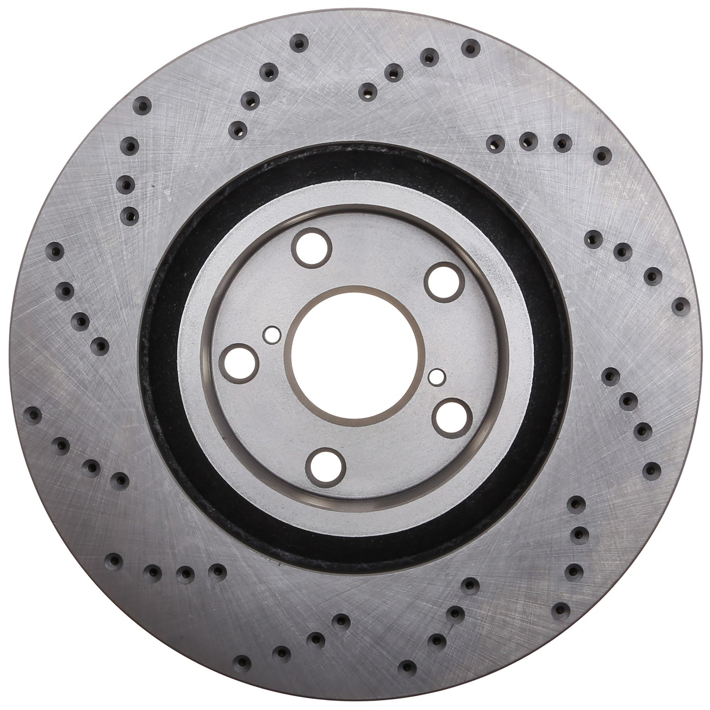 StopTech Sport Cross Drilled Brake Rotor; Front Left