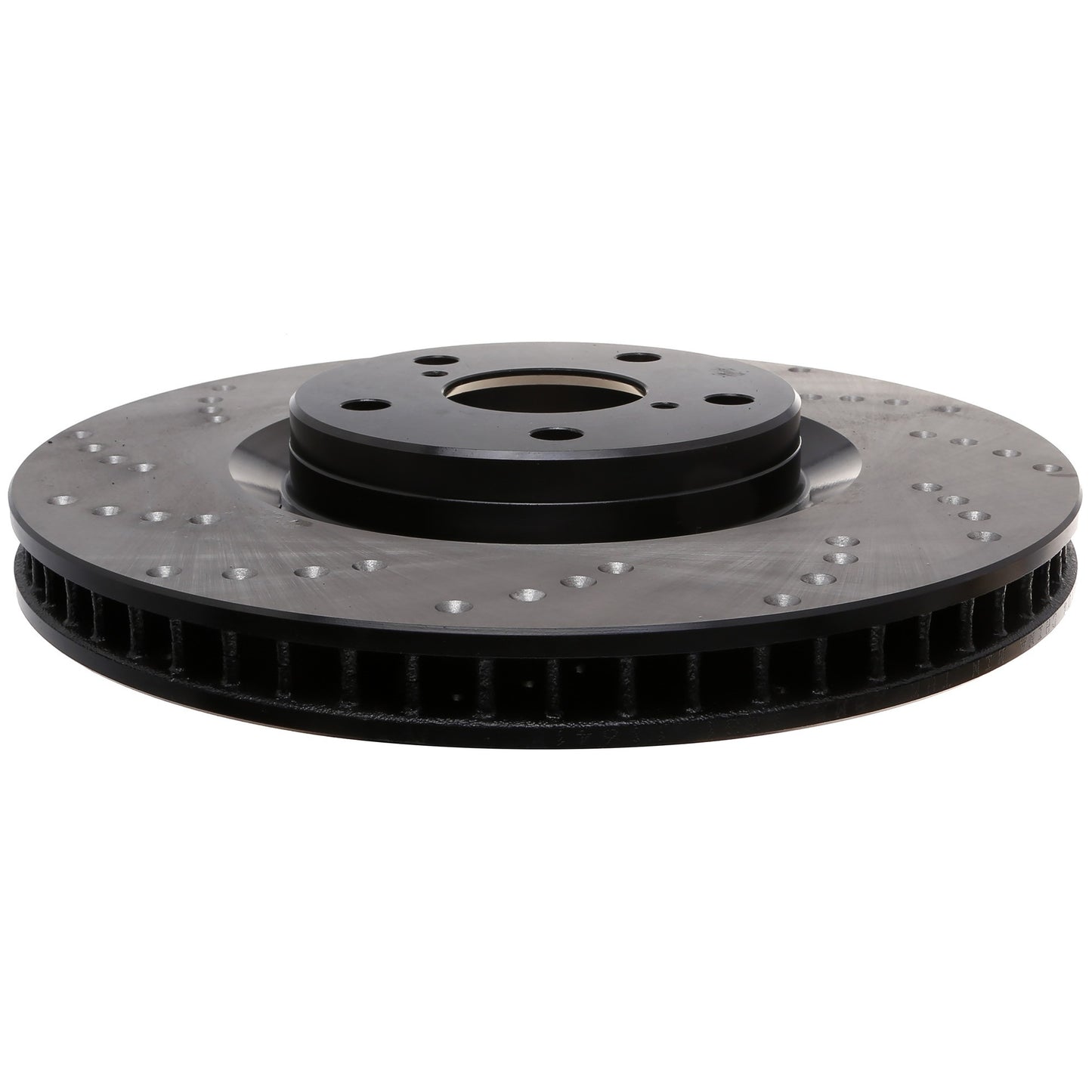 StopTech Sport Cross Drilled Brake Rotor; Front Right