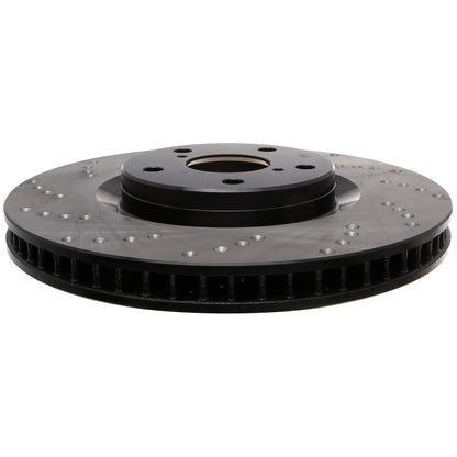 StopTech Sport Cross Drilled Brake Rotor; Front Right