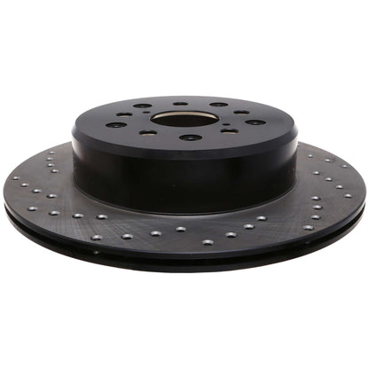StopTech Sport Cross Drilled Brake Rotor; Rear Right