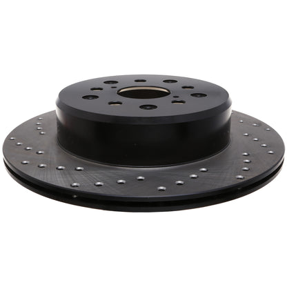 StopTech Sport Cross Drilled Brake Rotor; Rear Right