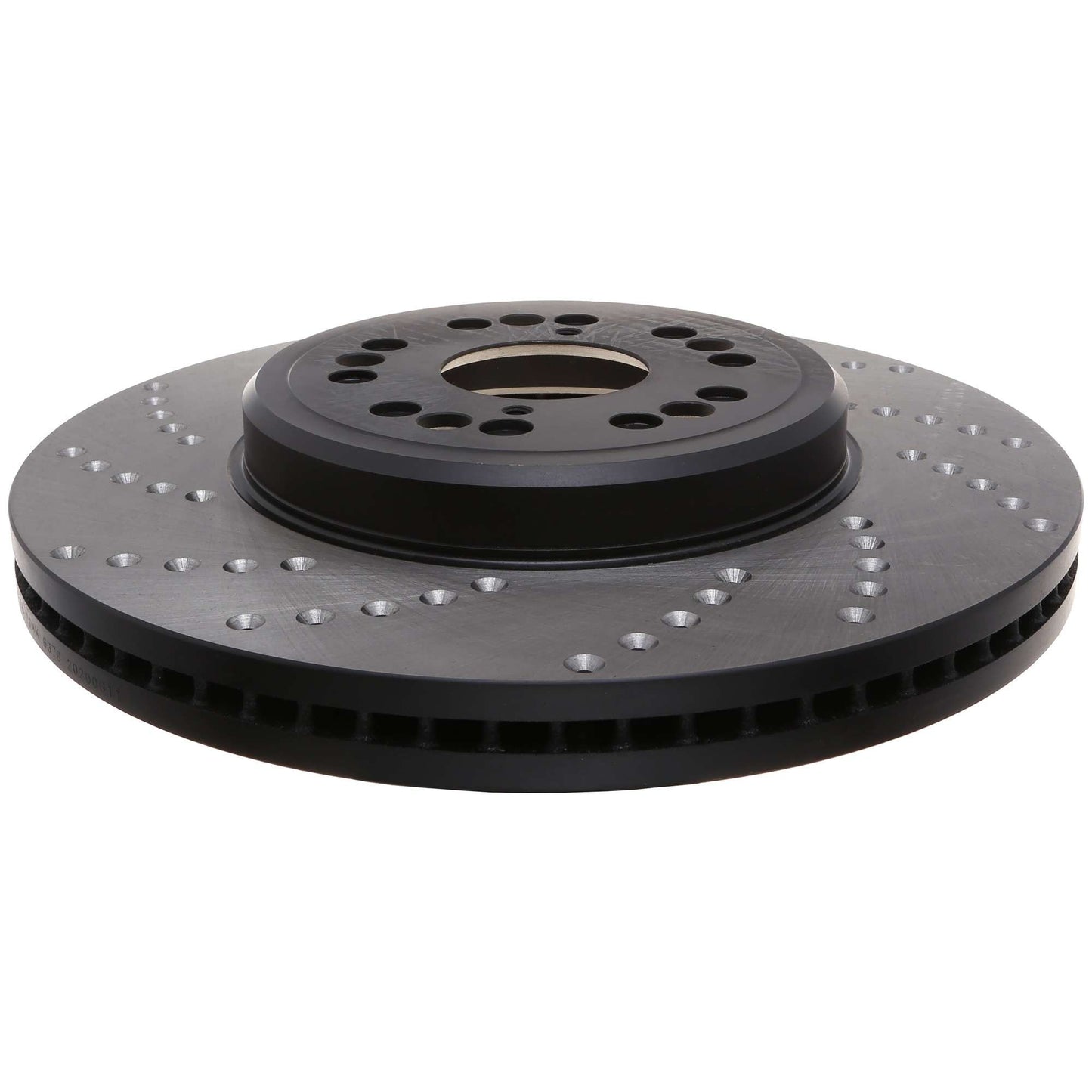 StopTech Sport Cross Drilled Brake Rotor; Front Right