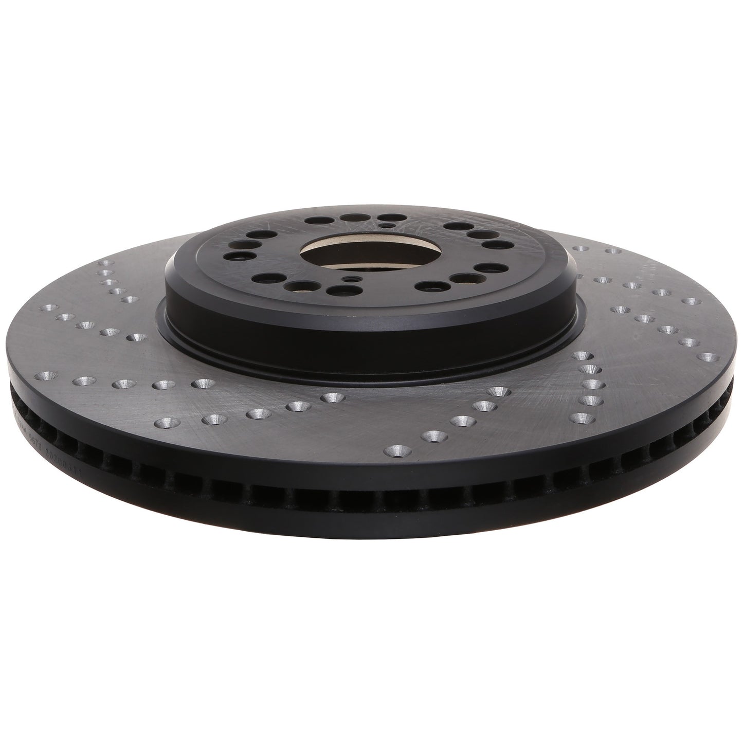 StopTech Sport Cross Drilled Brake Rotor; Front Right