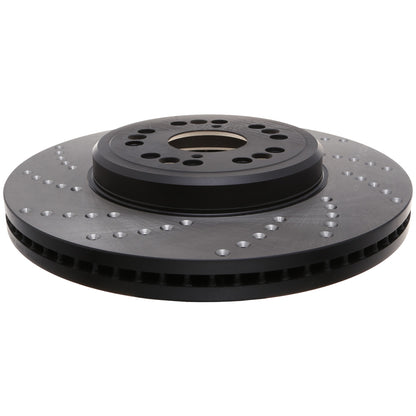 StopTech Sport Cross Drilled Brake Rotor; Front Right