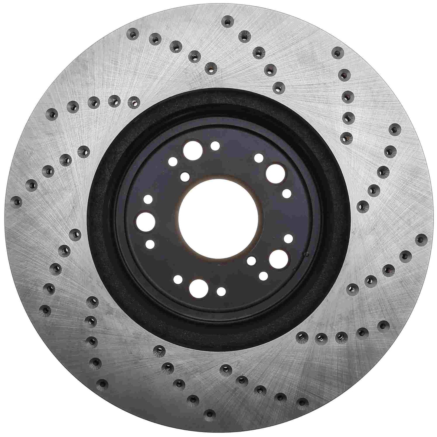 StopTech Sport Cross Drilled Brake Rotor; Front Right