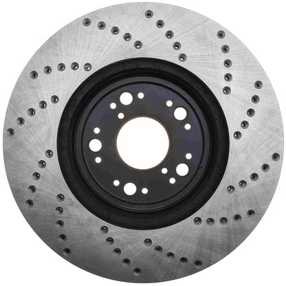 StopTech Sport Cross Drilled Brake Rotor; Front Right