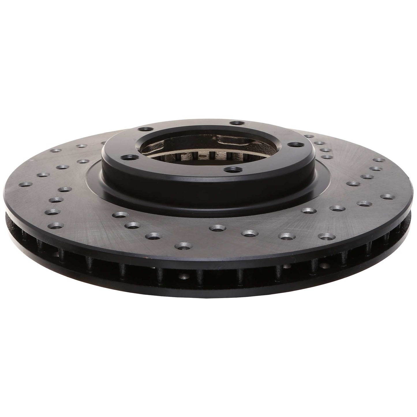 StopTech Sport Cross Drilled Brake Rotor; Front Left