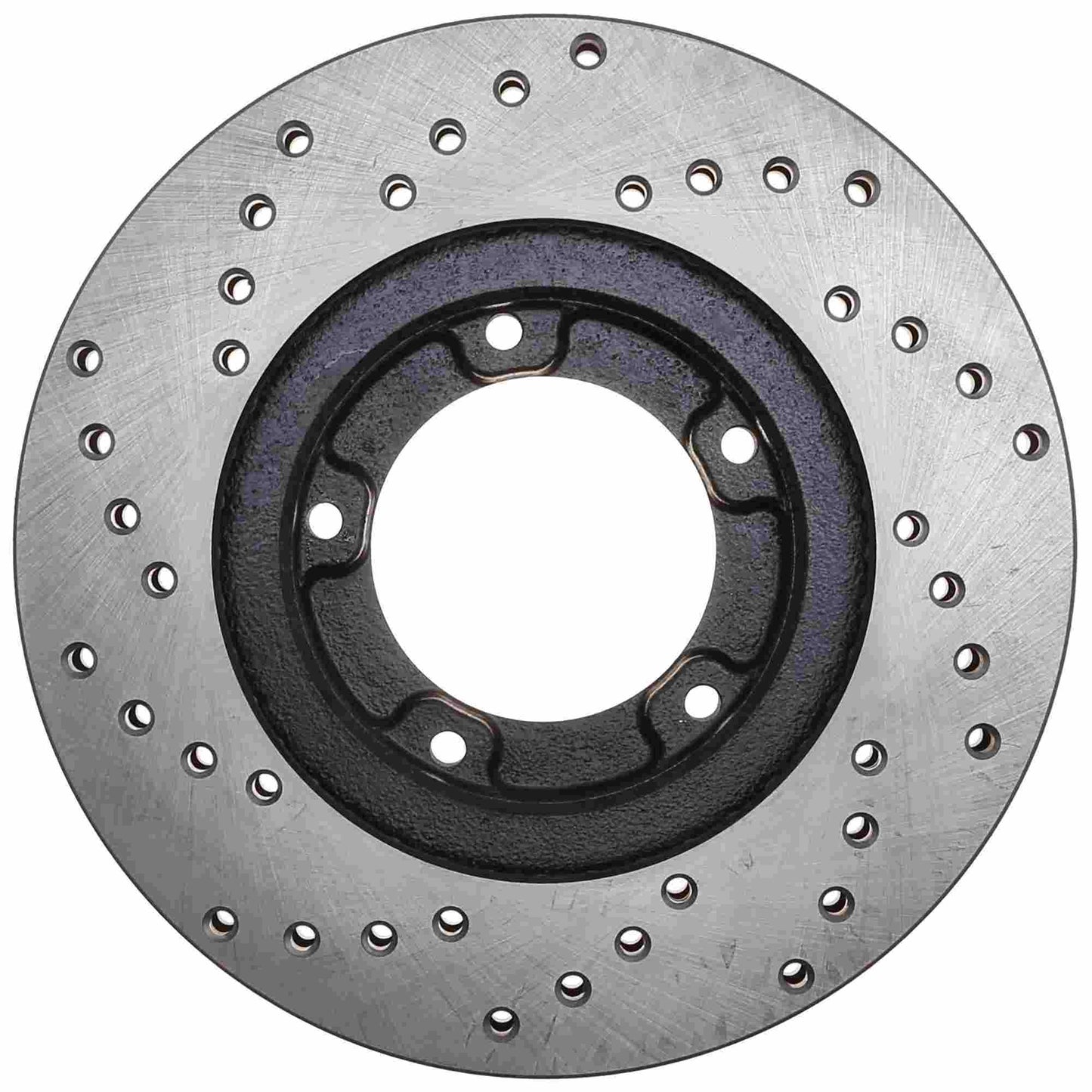 StopTech Sport Cross Drilled Brake Rotor; Front Left