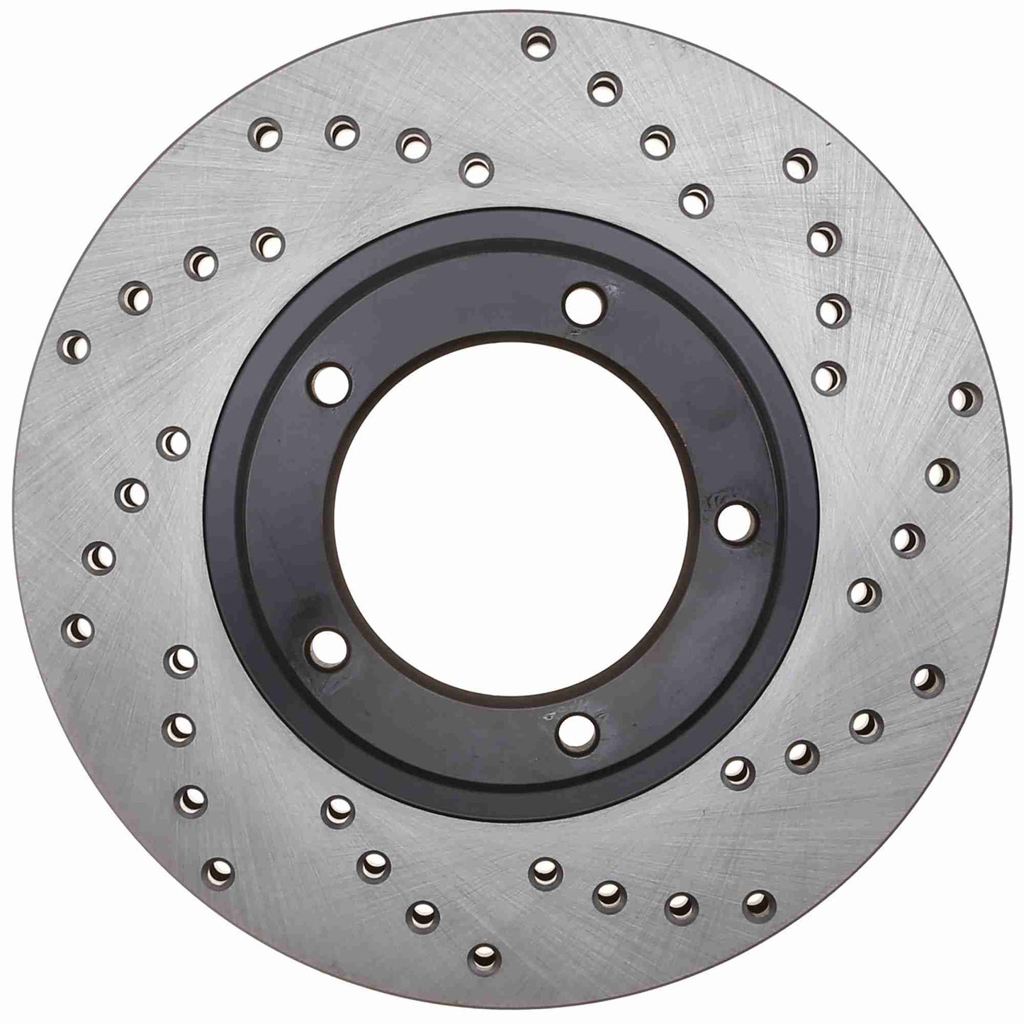 StopTech Sport Cross Drilled Brake Rotor; Front Left
