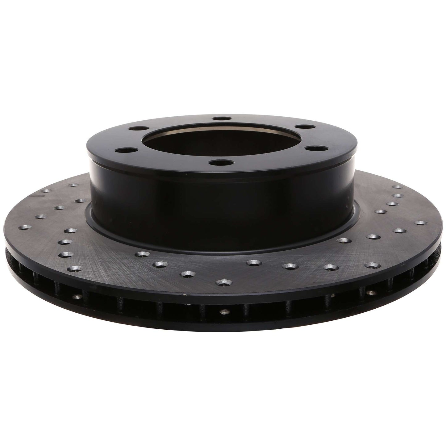 StopTech Sport Cross Drilled Brake Rotor; Front Left
