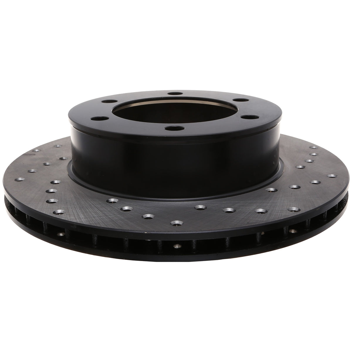 StopTech Sport Cross Drilled Brake Rotor; Front Left