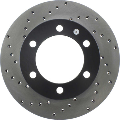 StopTech Sport Cross Drilled Brake Rotor; Front Right