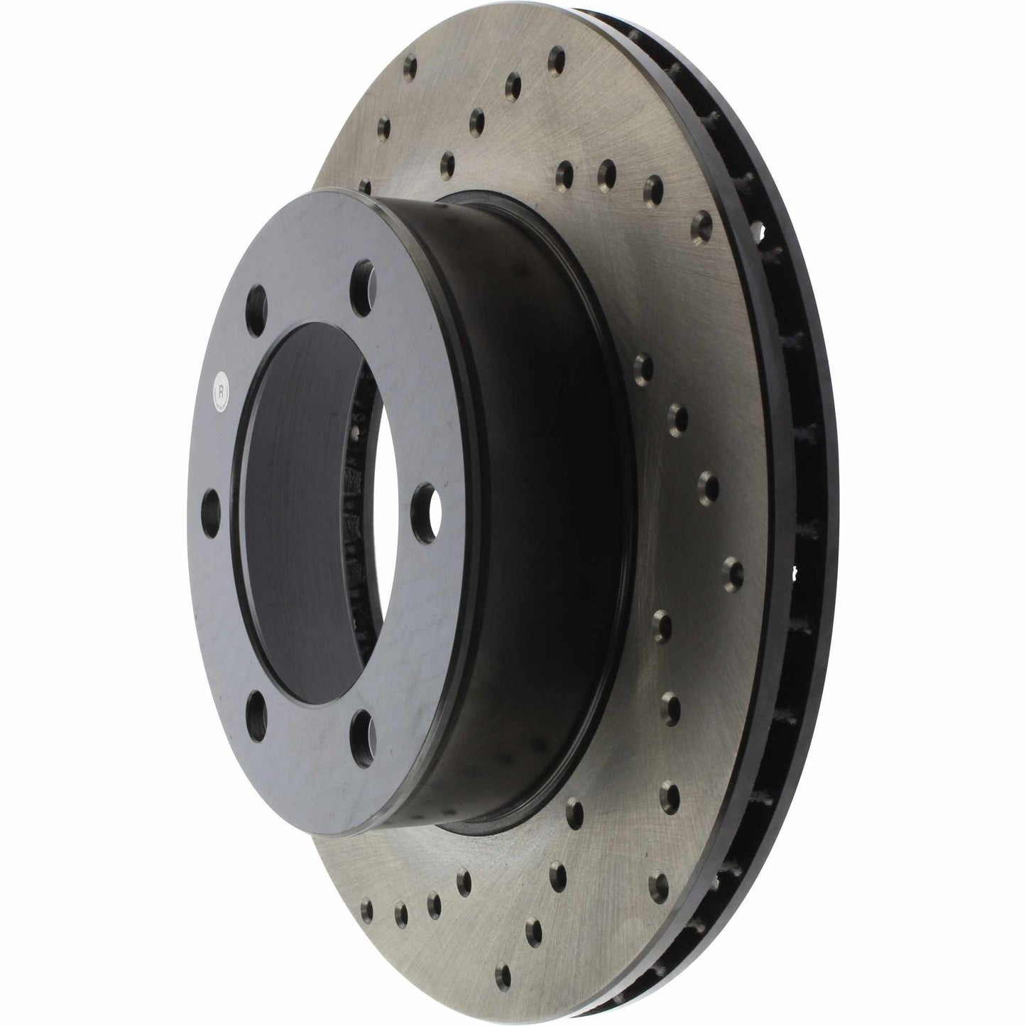 StopTech Sport Cross Drilled Brake Rotor; Front Right