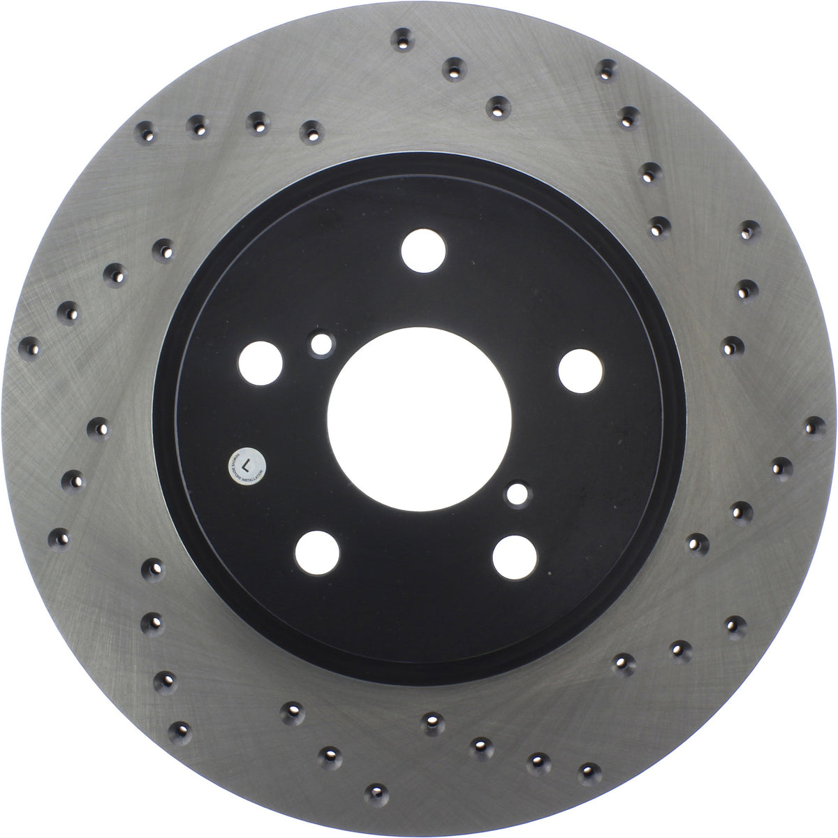StopTech Sport Cryo Cross Drilled Brake Rotor; Front Left