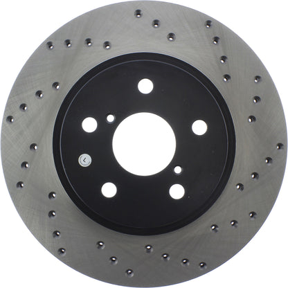 StopTech Sport Cryo Cross Drilled Brake Rotor; Front Left