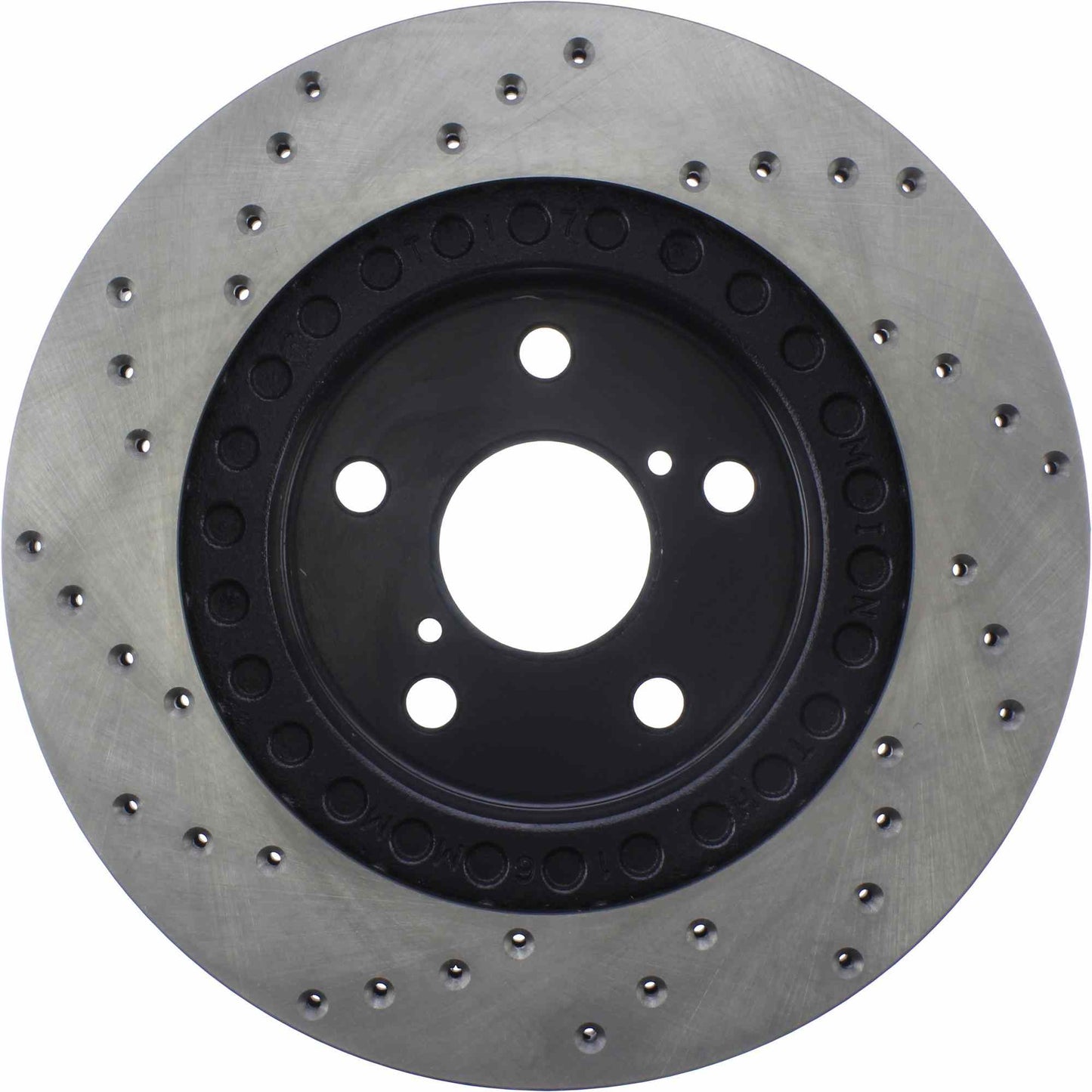 StopTech Sport Cross Drilled Brake Rotor; Front Left