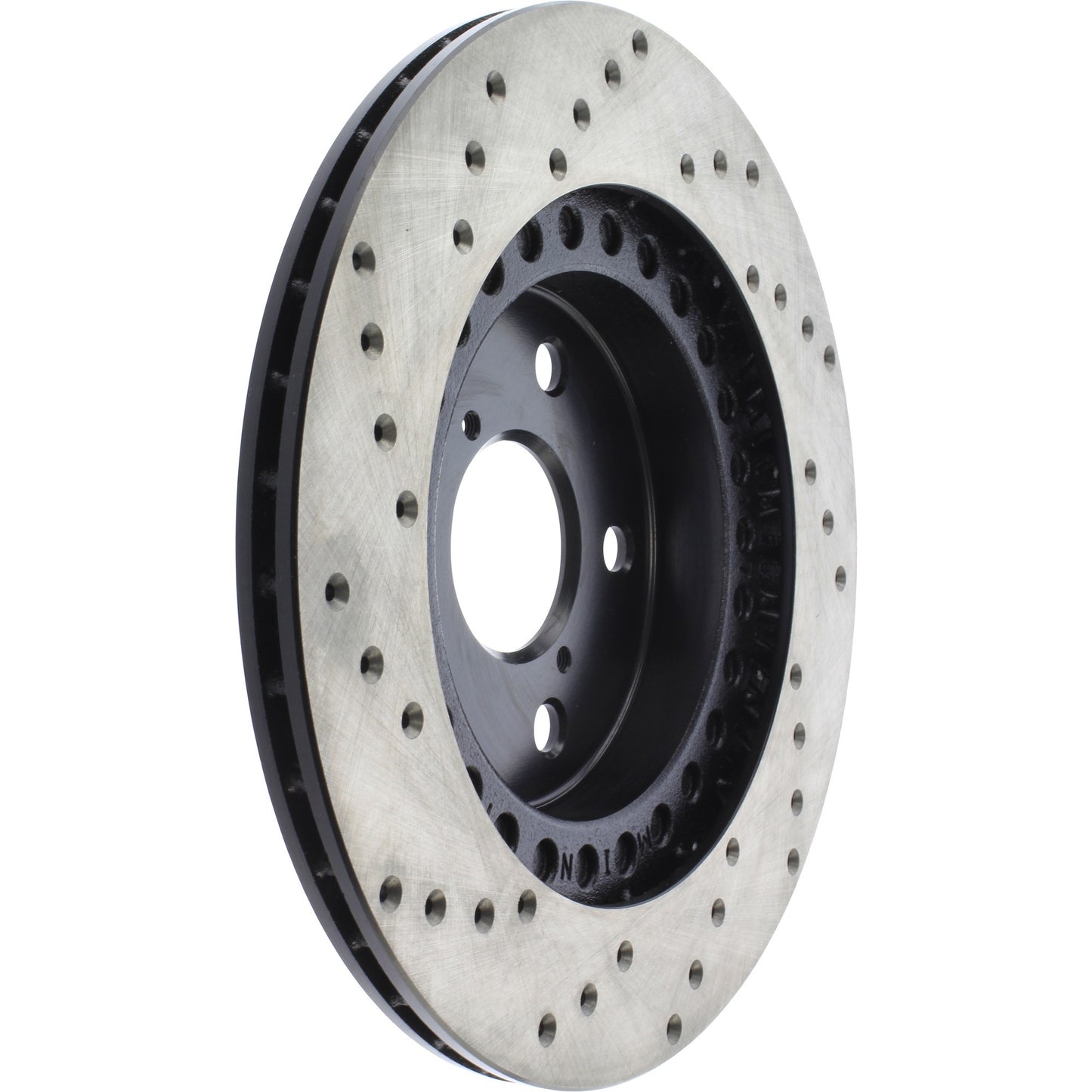 StopTech Sport Cross Drilled Brake Rotor; Front Left