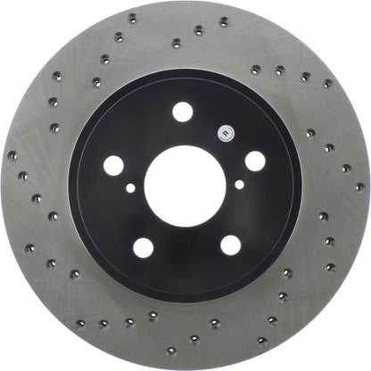 StopTech Sport Cross Drilled Brake Rotor; Front Right