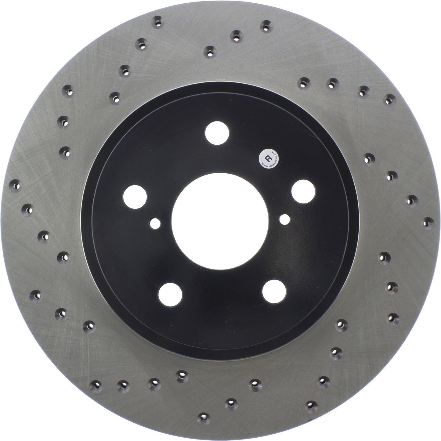 StopTech Sport Cross Drilled Brake Rotor; Front Right