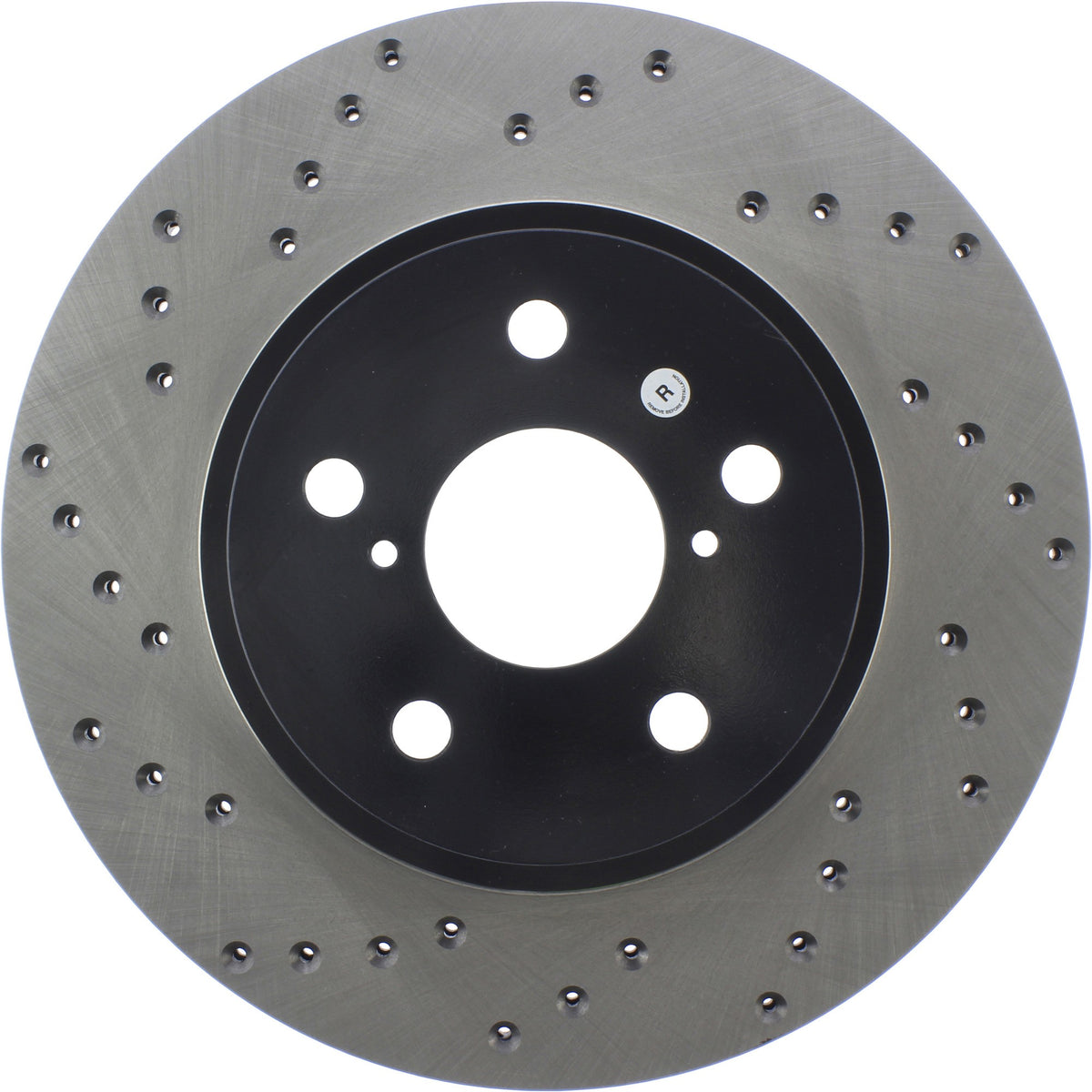 StopTech Sport Cross Drilled Brake Rotor; Front Right