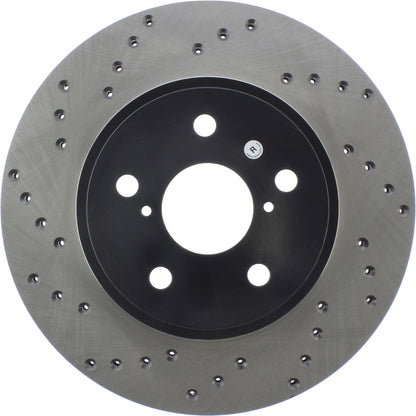 StopTech Sport Cross Drilled Brake Rotor; Front Right