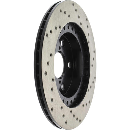 StopTech Sport Cross Drilled Brake Rotor; Front Right