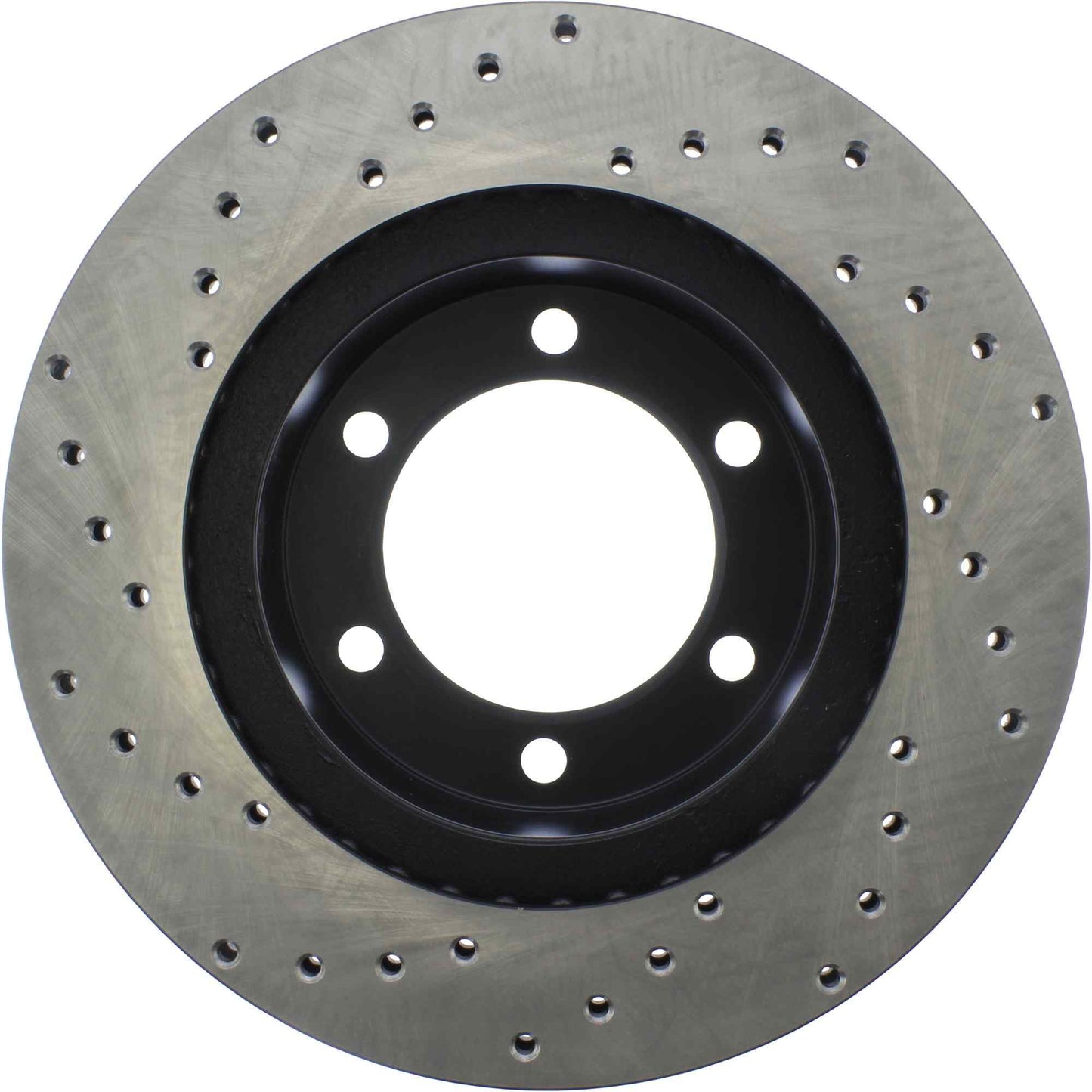 StopTech Sport Cross Drilled Brake Rotor; Front Left