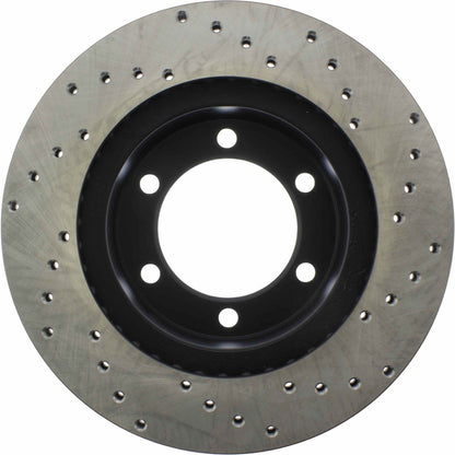 StopTech Sport Cross Drilled Brake Rotor; Front Right