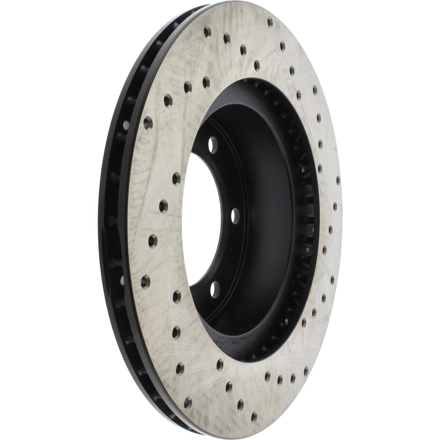 StopTech Sport Cross Drilled Brake Rotor; Front Right