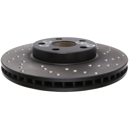 StopTech Sport Cryo Cross Drilled Brake Rotor; Front Left